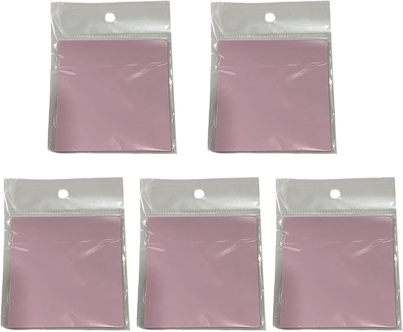 ملاحظات لاصقة بلون الماكرون الوردي 5 قطع، ورق ملاحظات لاصق مقاوم للماء للمدرسة والمكتب - Image 2