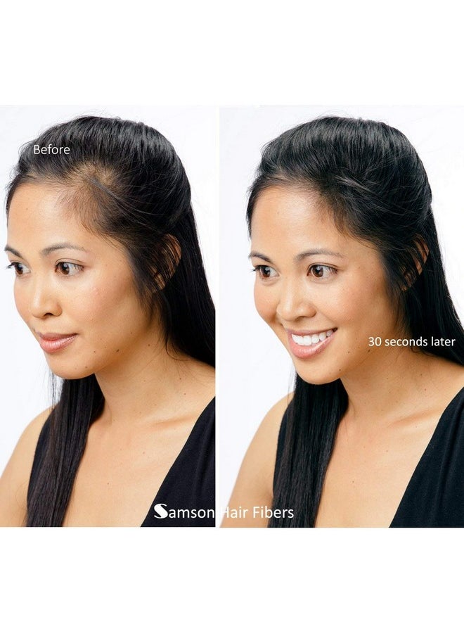 Samson Hair Fibers - For Thinning Hair 100% Undetectable Natural Formula Completely Conceals Hair Loss In Seconds. Covers Bald Spots. Thicken Your Hair Instantly 25 Grams Refill (Dark Brown) - Image 1