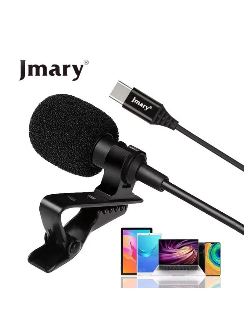 Jmary MCR2 Professional Type C Interface lapel mic 3.5mm micro type Mic Mobile Phone PC voice lavalier microphone - Image 5