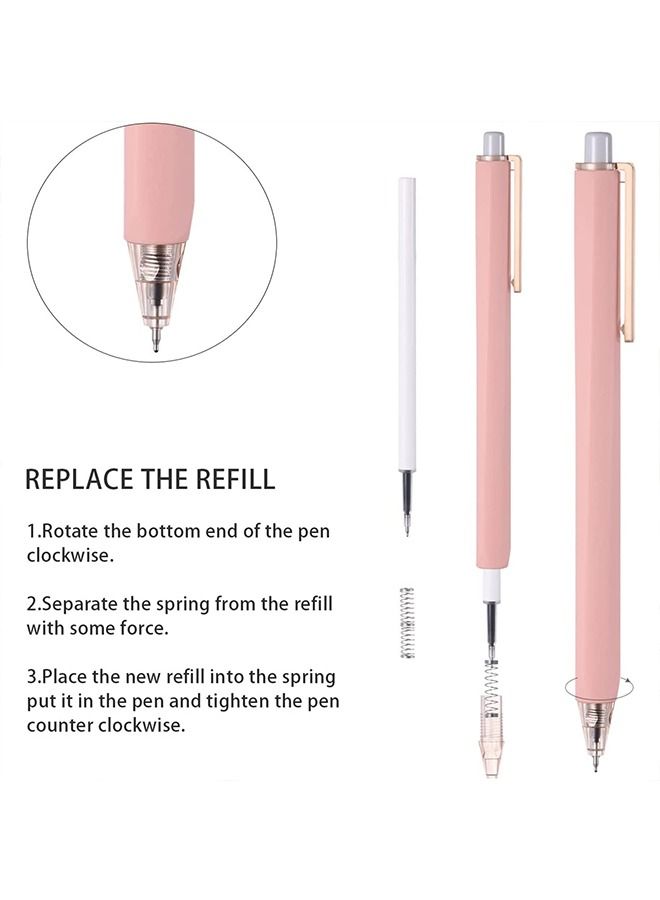 Black Ink Ballpoint Pen 0.5 mm 6 Pack Gel Pens Quick Dry Ink Pens - Image 4