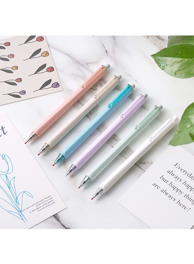 Black Ink Ballpoint Pen 0.5 mm 6 Pack Gel Pens Quick Dry Ink Pens - Image 3