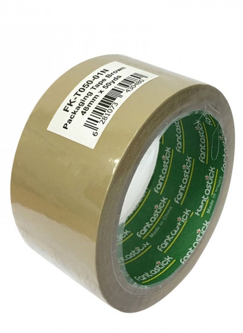Fantastick 24-Piece Brown Two Inch Wide Packaging Tape 50 Yards Length  - Image 2