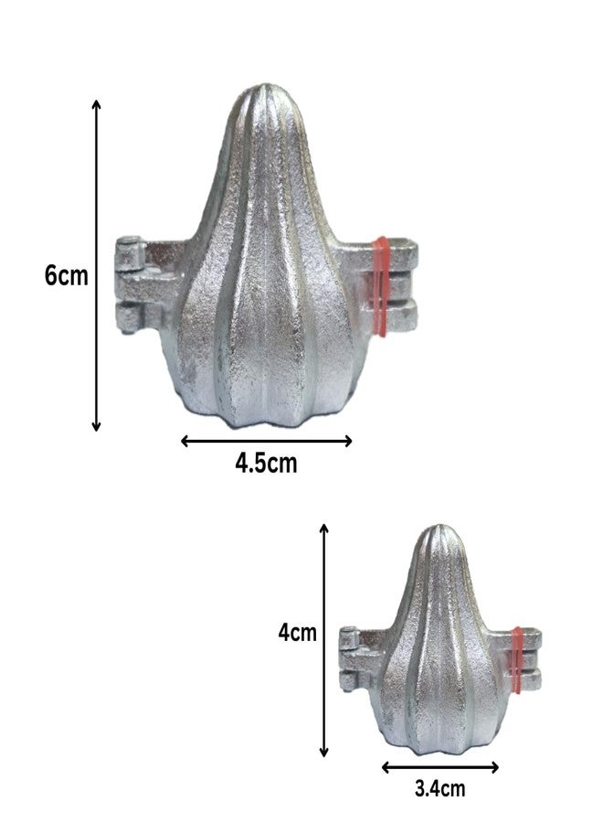 Skytail Steel Aluminium Small & Big Size Modak Moulds Pack of 2 for Ganpati Bappa Ganesh Chaturti Diwali Festival Celebration Pooja Handmade Indian Sweets Prasad Chocolate Mithai Cake Dumpling - Image 2