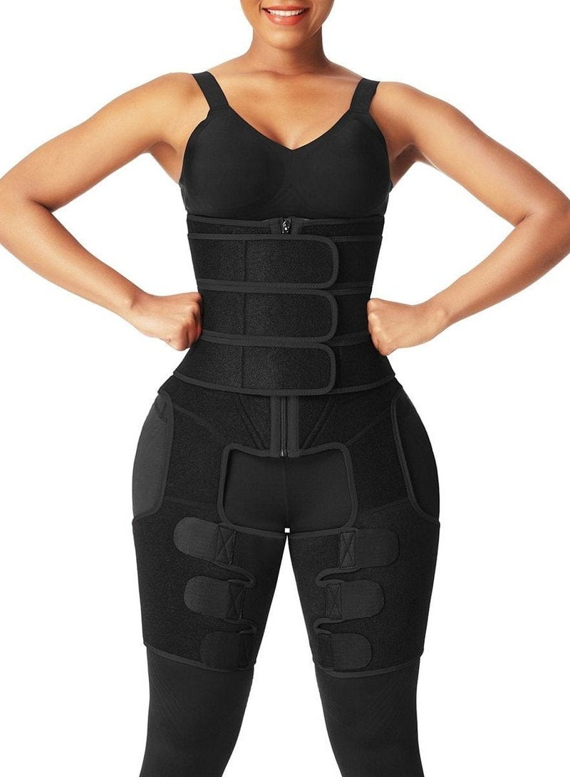 أف ستايل  مشد البطن والفخذ الحراري نيوبرين 3 أحزمة للتحكم في البطن والفخذ - Image 3