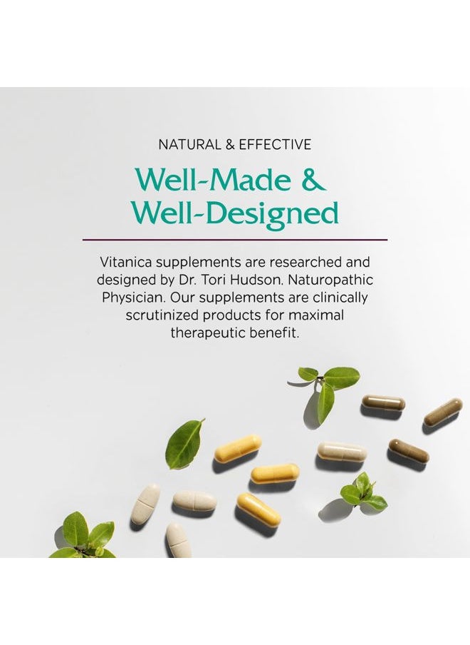 Vitanica - Women's Phase I, Premenstrual Support, Vegan, 60 Capsules - Image 1