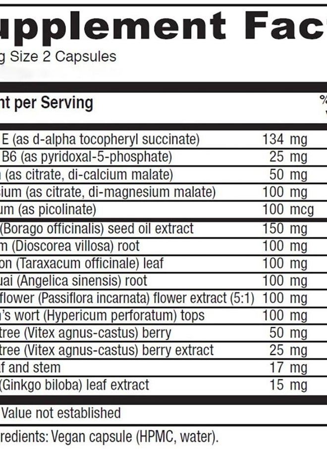 Vitanica - Women's Phase I, Premenstrual Support, Vegan, 60 Capsules - Image 1