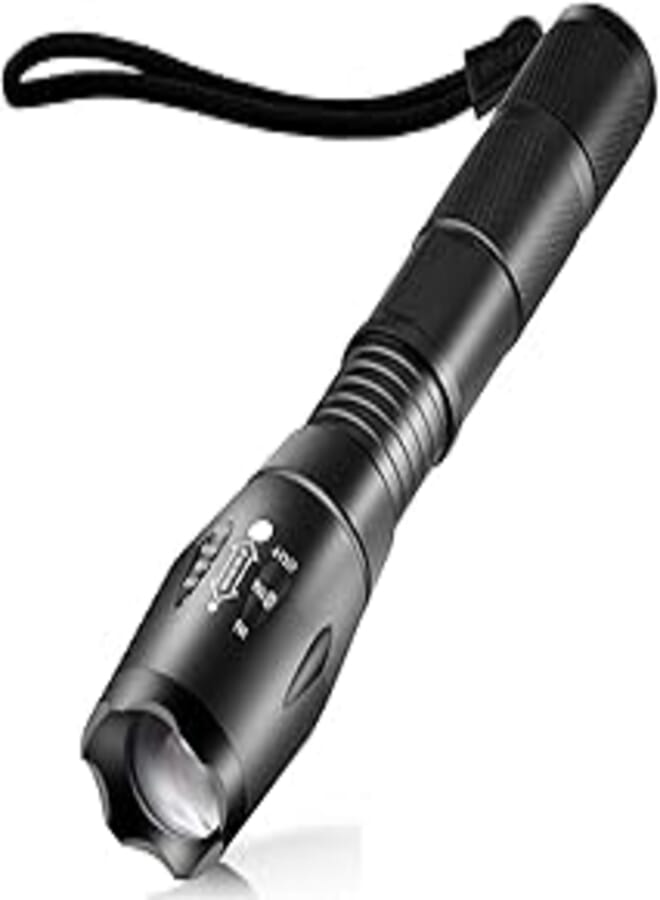 OR 5-level mode CREE XML T6 3000 lumens tactical LED waterproof flashlight For field hunting, daily carrying, patrol, self-defense, caving, camping, teaching, night fishing, hiking, night riding