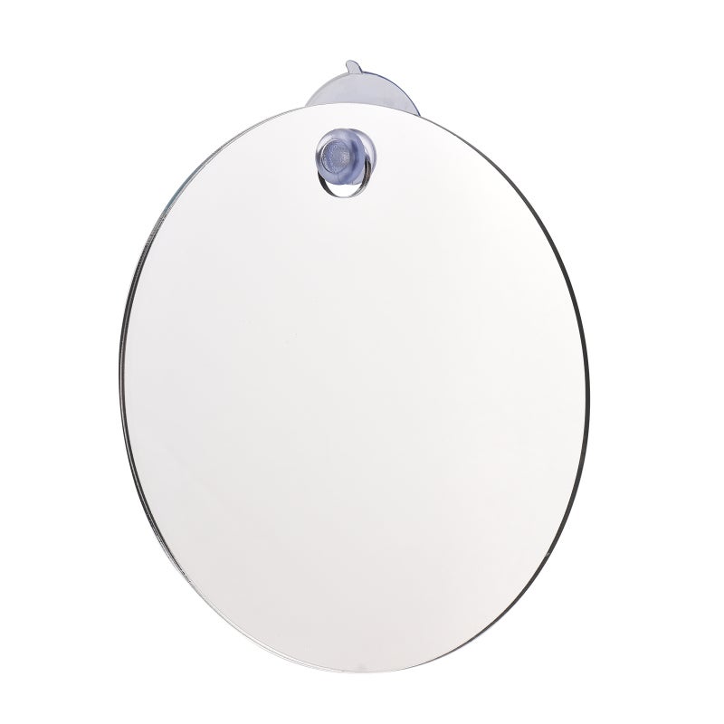 Shaving Mirror: Round Fog-Free Suction Cup Mirror - Shatterproof Plastic Mirror With Hook And Holders For Shower Shaving Travel Home Use - Image 2