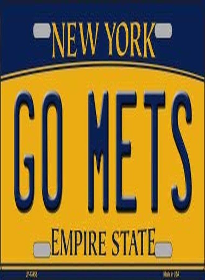 Smart Blonde Go Mets Novelty Metal License Plate Tag Tag LP-13453 - Image 2