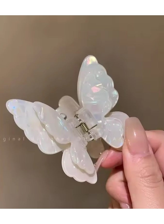 Goolsky Colorful Fairy Butterfly Hair Claw Acetate Sweet Princess Butterfly Crab Hair Clips for Women Girls Hairpin Hair Accessories  - Image 1