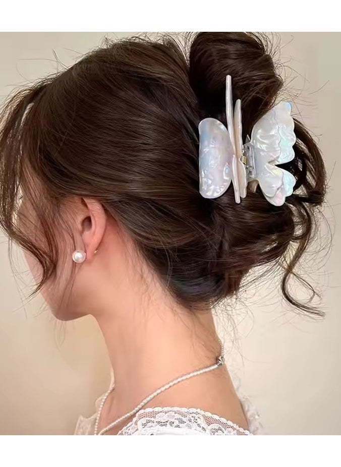 Goolsky Colorful Fairy Butterfly Hair Claw Acetate Sweet Princess Butterfly Crab Hair Clips for Women Girls Hairpin Hair Accessories  - Image 2