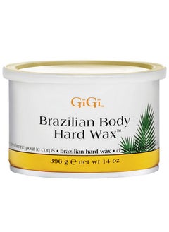GiGi Brazilian Body Hard Wax, Smooth and Soft Bikini, Non-Strip, Suitable for Sensitive Skin, 14 oz, 1-pc