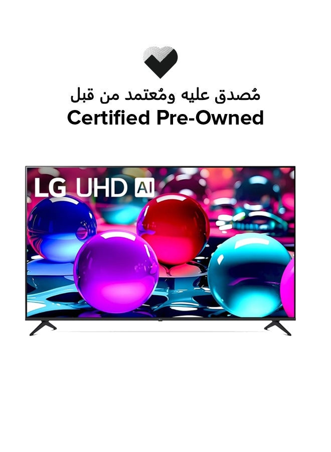 LG Certified Pre Owned -  55-Inch 4K Smart TV 55UQ81 Black - Image 1