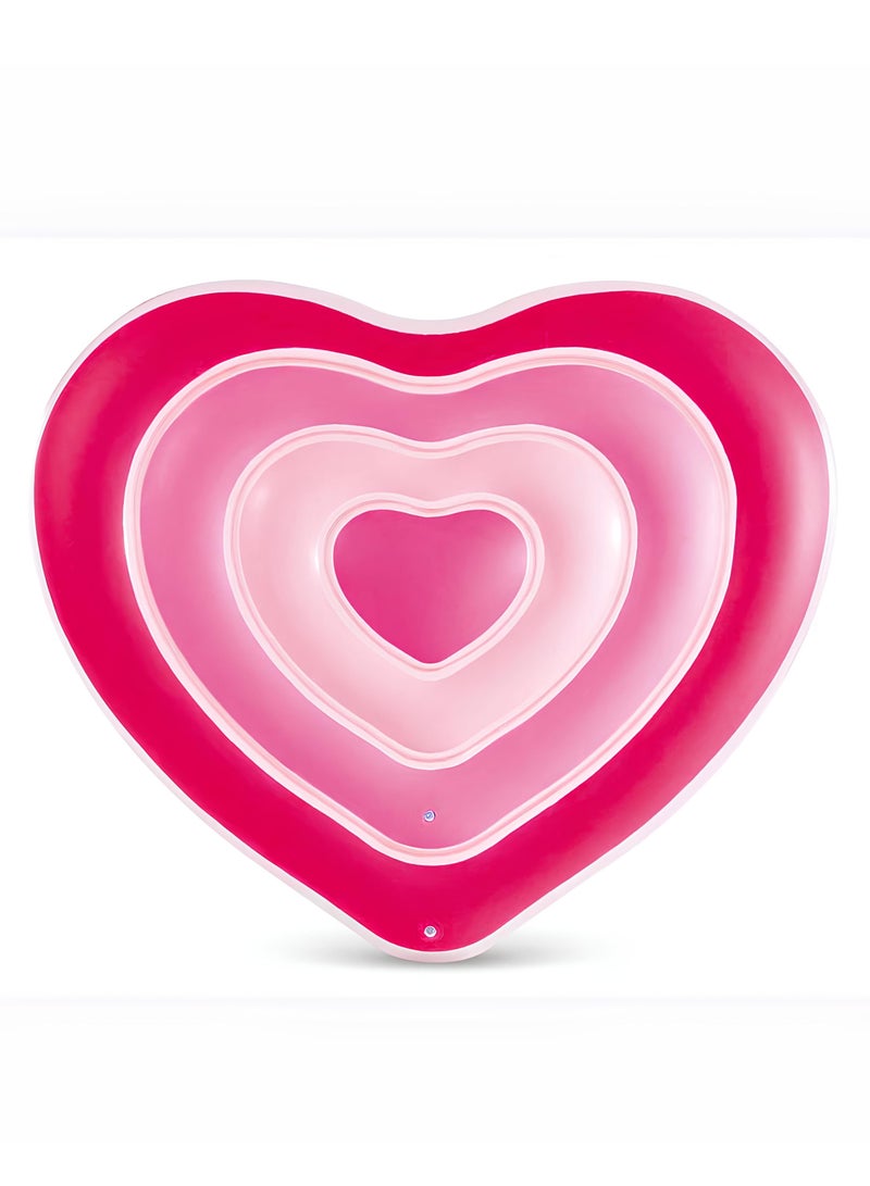 INTEX Pink Sweetheart Inflatable Float 155x135x25cm - Heart Shape - Image 1