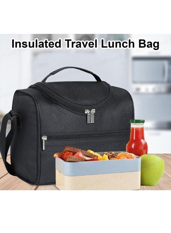 Insulated Lunch Tote Bag – Multi-Purpose Thermal Carrier for Men, Women, Adults, and Students with Adjustable Strap, Large Capacity for Storing Meals, Drinks, Snacks,Perfect for Office, Travel, or Outdoor Activities - Image 5