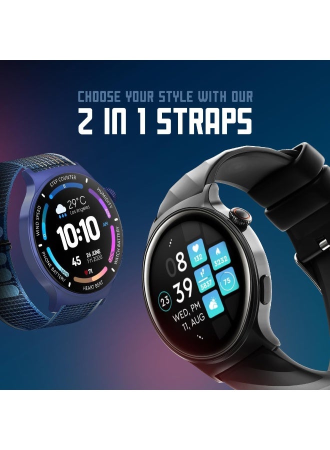 Faster Nerv Watch 3 Pro- Smart Watch with AI Voice Control and Multiple Sports Mode, Monitors Heart Rate, Stress, and Sleep- Smart Watches for Men and Women with 1.99 Inches Always On Display Black - Image 2
