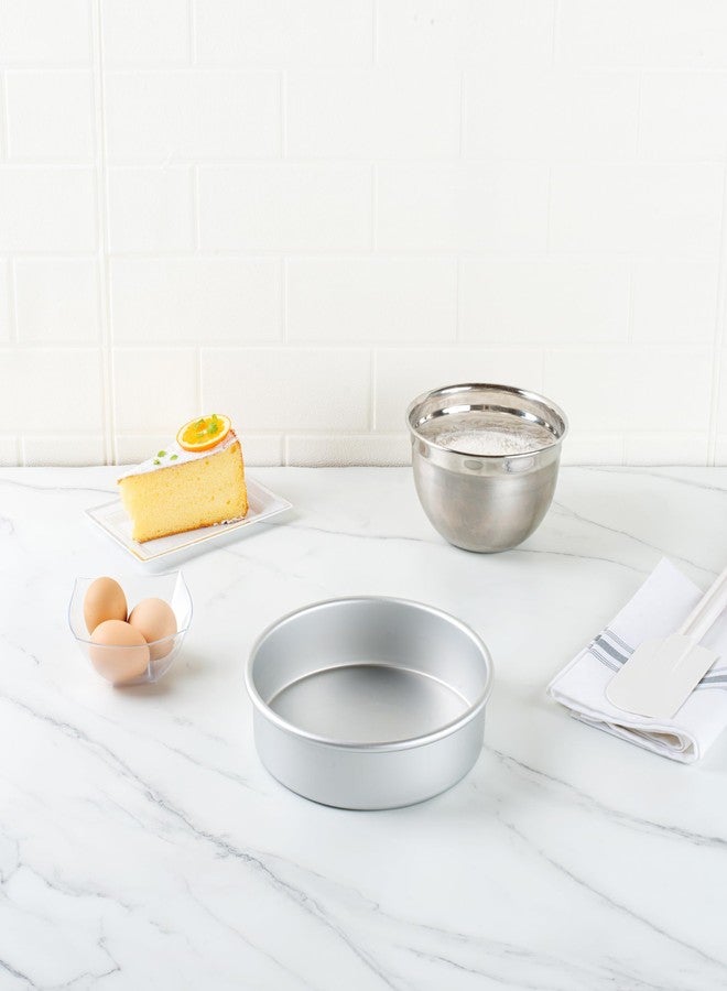 Restaurantware-Met Lux 8 x 2 Inch Straight-Sided Baking Tin, 1 Round Cake Pan - Oven-Ready, Freezable, Anodized Aluminum Round Baking Pan, Greaseproof, For Layer Birthday Cake - Image 3