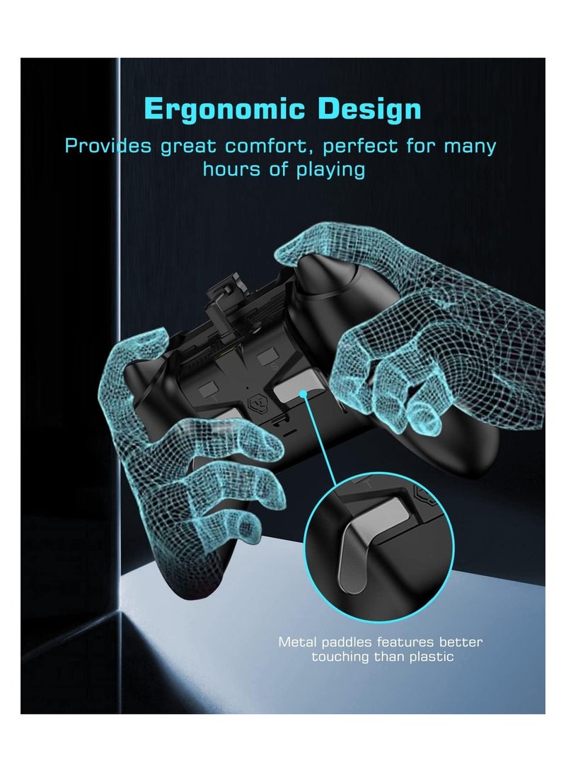 Controller Paddles for Xbox Series S / X Controller, Paddles with Memory Function 2 Metal Back ons 3.5mm Audio Jack for  Xbox Series S / X Controller (Not for Xbox One Controller) - Image 4