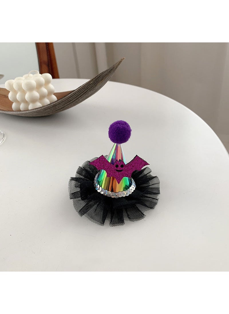 Loquat Cute  Pumpkin Bow Headband for Kids 38# bat (GLOW)