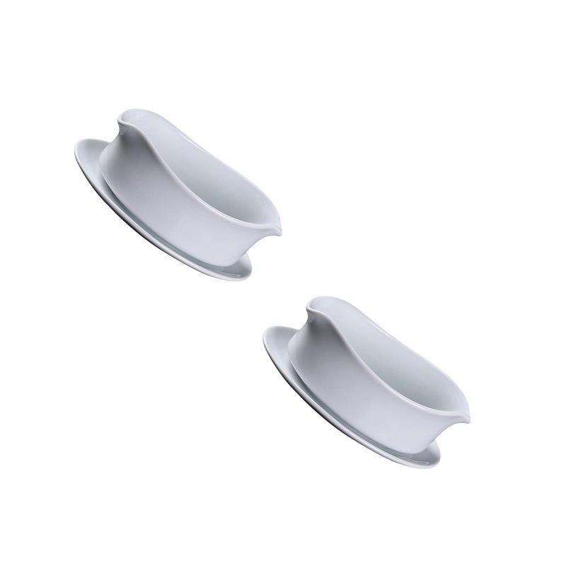 2pcs Ceramic Gravy Sauce Boat Practical Sauce Cup Seasoning Holder Sauce Container - Image 1