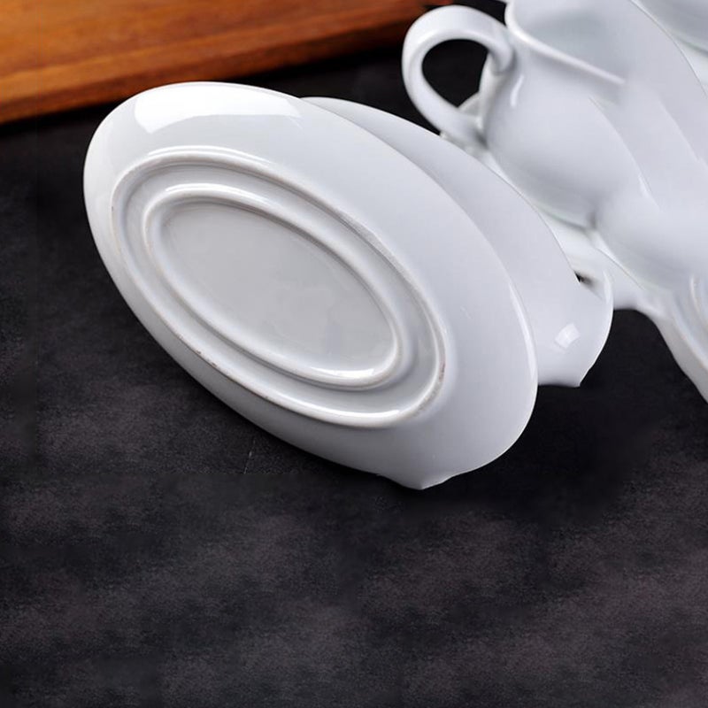 2pcs Ceramic Gravy Sauce Boat Practical Sauce Cup Seasoning Holder Sauce Container - Image 2