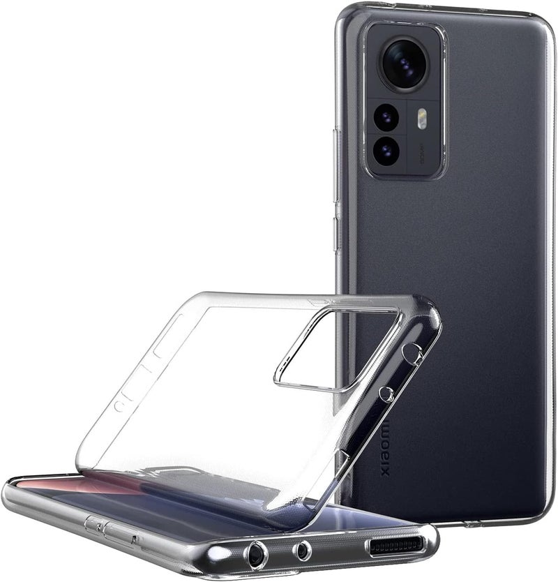 مايجين جراب لهاتف Xiaomi Mi 12 Pro مقاس 6.73 بوصة مصنوع من مادة TPU الناعمة والمطاطية والجل، غطاء خلفي شفاف - Image 3