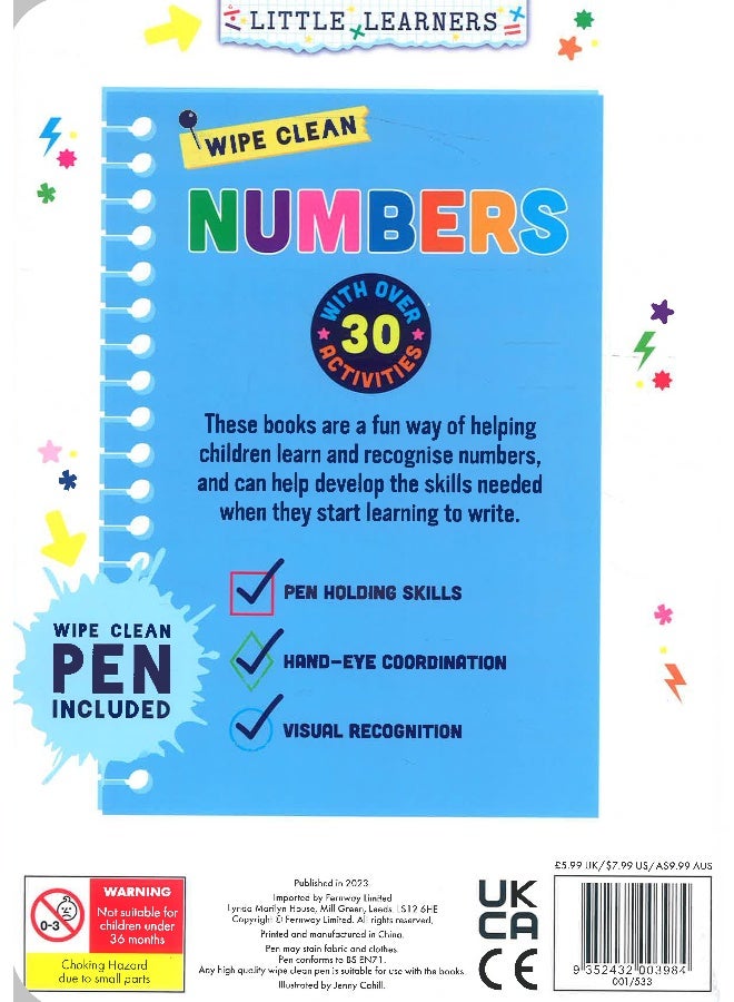 Little Learners: Numbers Wipe Clean  - Image 2