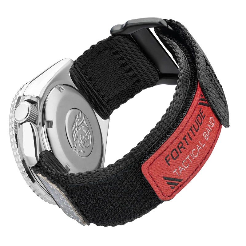 Ritche Christmas Gift Nylon Sport 22MM Quick Release Watch Band for men womenReplacement Timex Watch bands Black White Elephant Gifts Stocking Stuffers for Men - Image 2