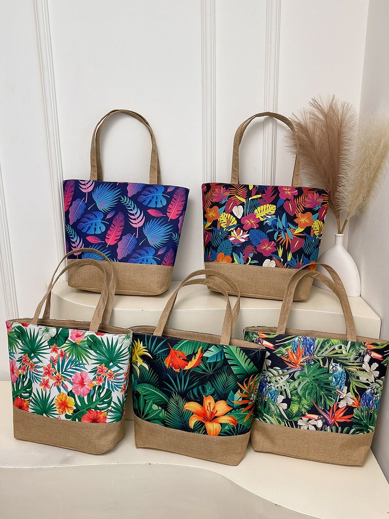 Fashion Canvas Bag New Chinese Style Literary Women'S Shoulder Bag Simple Tote Bag Large Capacity Women'S Handbag Shopping Bag - Image 2