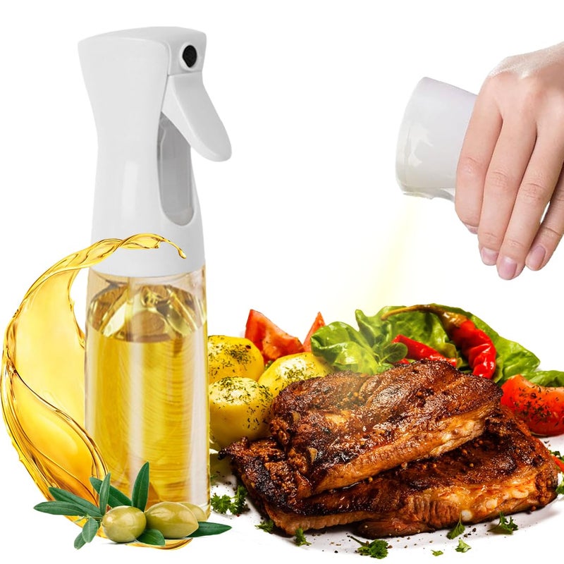 Oil Sprayer 220 ml - Multifunctional Spray Bottle for Cooking Oil, Vinegar, Salad, Cooking, Baking, Airfryer, Hot Air Fryer - Oil Spray with Strong Spraying Power and Long Range