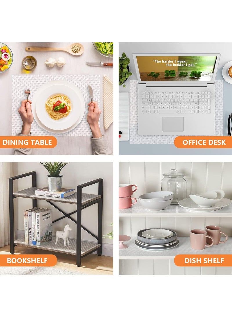 Drawer Liner for Kitchen,Shelf Liners for Kitchen Cabinets, Refrigerator Liners, Waterproof & Oil-Proof Kitchen Cupboard Liner, Plastic Drawer Mats, EVA Material Non Adhesive Fridge Liner for Shelves, Clear 30 x 150cm - Image 2