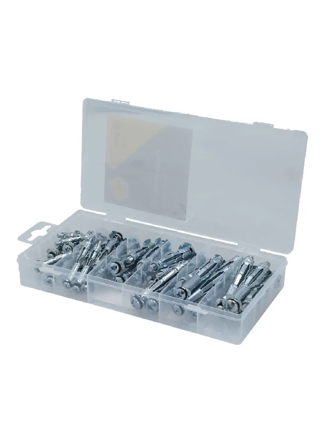 HoneyBee 39-Piece Hollow Anchor Kit Silver 13 x 3.233 x 23.6 cm ZY6863