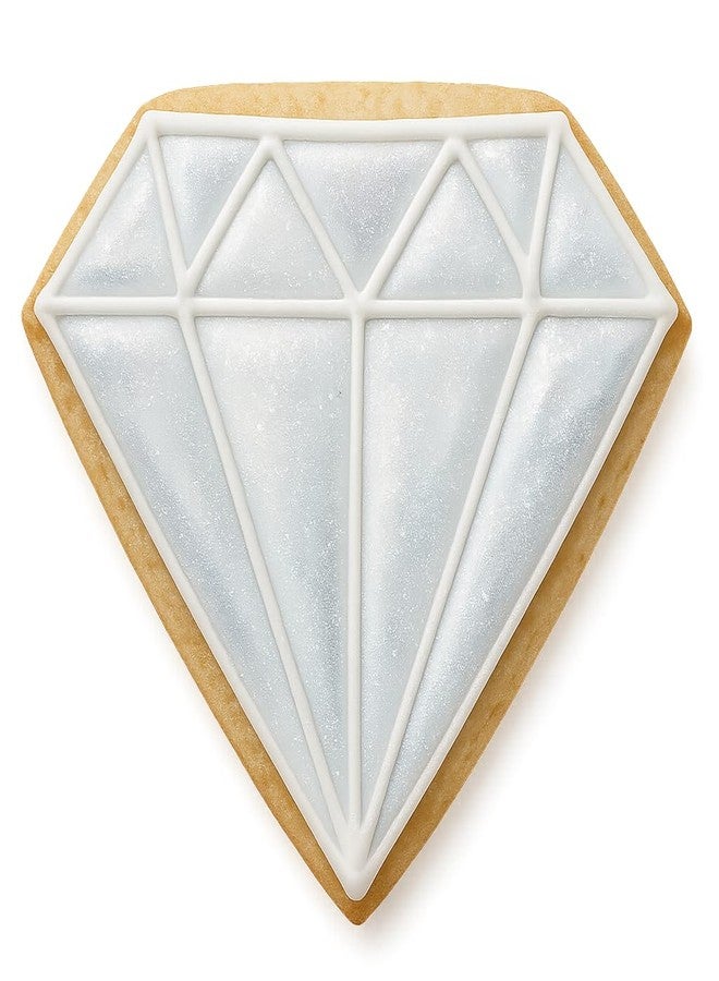 Mighty Gadget Diamond Cookie Cutter & Stamp - 4x3.42 Inches, Elegant Gem Shape for Baking & Fondant - Image 5
