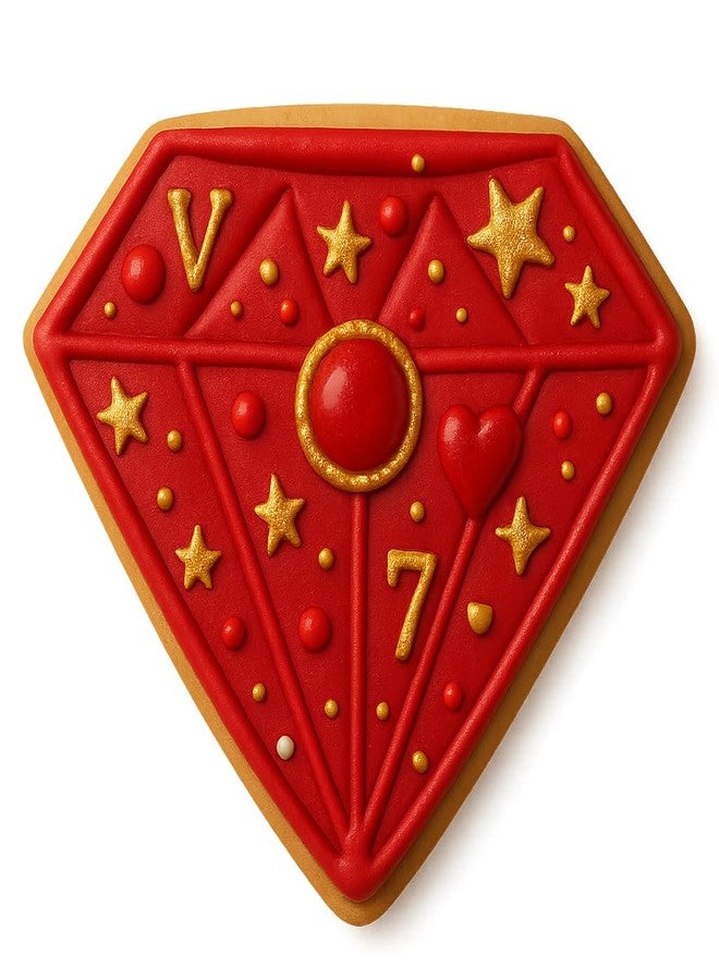 Mighty Gadget Diamond Cookie Cutter & Stamp - 4x3.42 Inches, Elegant Gem Shape for Baking & Fondant - Image 4