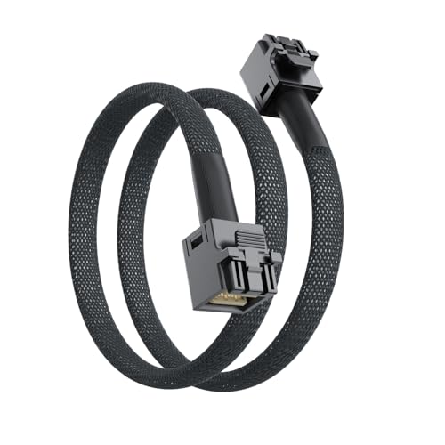 ipolex SFF-8643 to SFF-8643 Internal MiniSAS HD Cable with Sideband, Support up to 4 Lanes of SAS Data, Work with Server, Raid Card & PCI Express Controller, 0.8-m(2.6ft), 2 Pack - Image 5