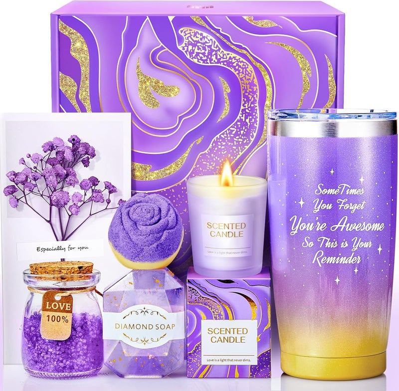ANLEMIN Lavender Self Care Gift Basket Set - Image 1