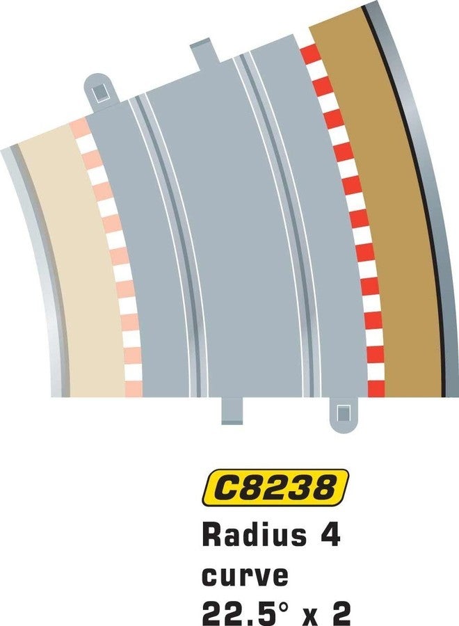 Scalextric C8238 Borders Tan Outer Radius - 22.5 Degrees - Image 1