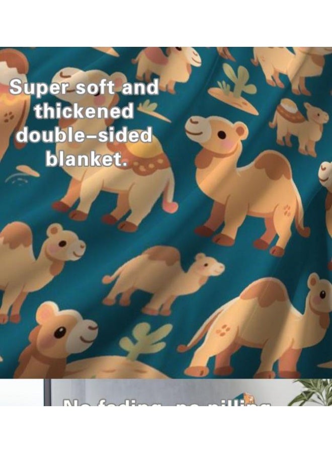 عام بطانية رقيقة من الفانيلا (حرارة ومريحة، ومناسبة للنوم واستخدام اللعبة والغبار والرمل) 150 سم * 200 سم - 746 - Image 5