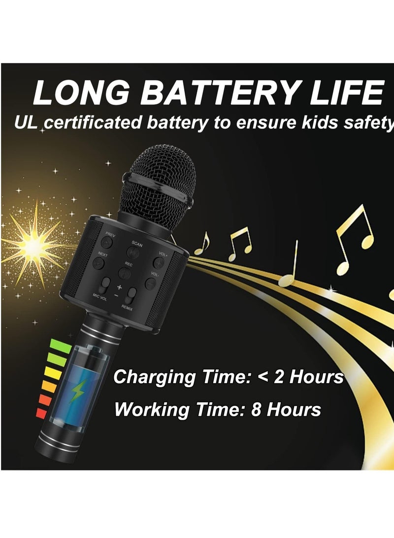 ELTRAZONE Bluetooth Karaoke Microphone Wireless,Portable Singing Microphone for Kids Adults,Karaoke Machine for Kids Toys,Birthday Gifts Ideas for 3 4 5 6 7 8 9 10 11 12 Year Old - Image 5