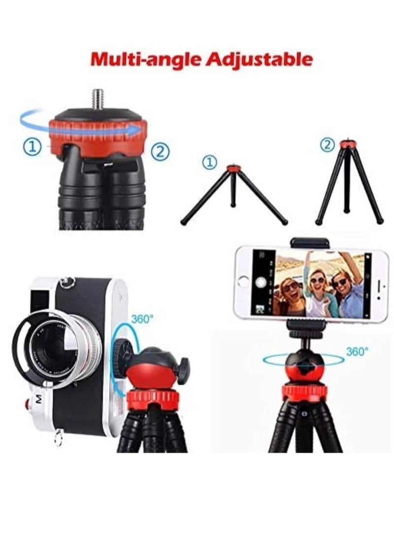 Generic - Flexible Tripod, 12 Inch Phone Tripod for iPhone and Android Phone, Action Camera Tripod for GoPro Canon Nikon DSLR - Image 1