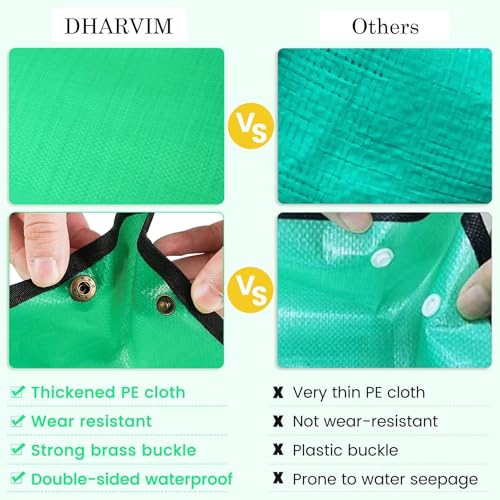 DHARVIM® Gardening Mat for Plant Transplanting and Mess Control 39.4"x 39.4" Thickened Waterproof Potting Tray Succulent Potting Mat Portable Gardening Mat Plant Gifts for Women Men, (100 x 100 cm) - Image 5