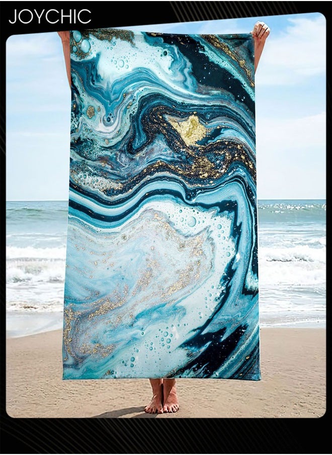 Joychic Microfiber Lightweight Beach Towel 140*70cm Quick Dry Towel for Swimmers Sand Proof Beach Absorbent Towel for Travel Swim Yoga  - Image 2