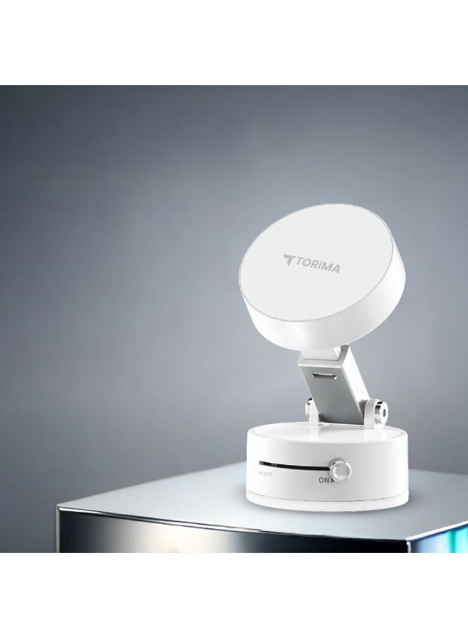 Torima حامل هاتف تورِيما JX-054 المغناطيسي البلاستيكي – أبيض - Image 4