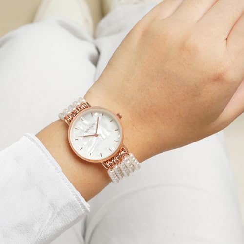 Joker & Witch Alessandra 32mm White Dial 18mm White Metal Alloy Watch for Women - Image 3