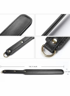 SYOSI Riding Crop for Horses, Durable Leather Paddle 18'' Lightweight Equestrian Crops  - Image 4