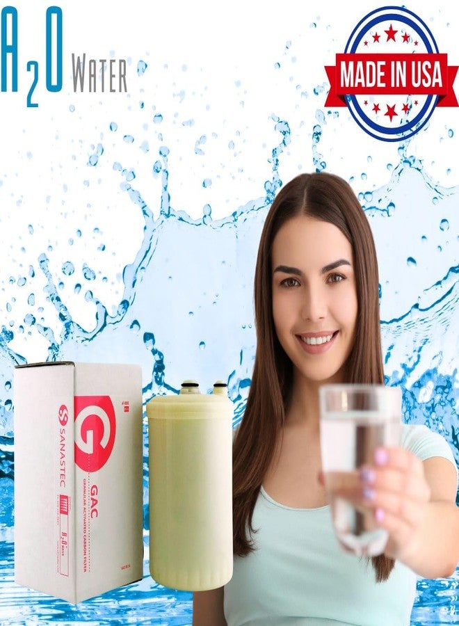 SANASTEC Water Filter Replacement HG-N type,Granular Activated Carbon Replacement Filter for SD501, DX II, Toyo and Impart TWIN PACK, MADE IN USA by A2O WATER(See Image to Identify The Models) - Image 5
