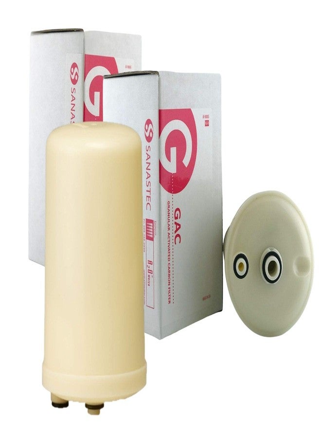 SANASTEC Water Filter Replacement HG-N type,Granular Activated Carbon Replacement Filter for SD501, DX II, Toyo and Impart TWIN PACK, MADE IN USA by A2O WATER(See Image to Identify The Models) - Image 1