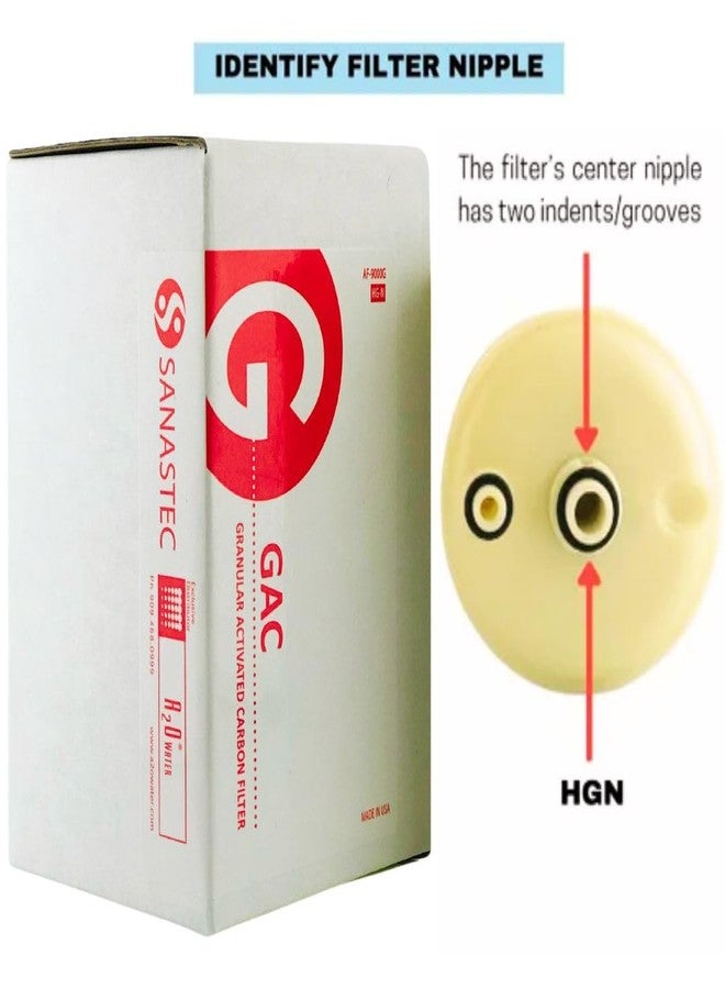 SANASTEC Water Filter Replacement HG-N type,Granular Activated Carbon Replacement Filter for SD501, DX II, Toyo and Impart TWIN PACK, MADE IN USA by A2O WATER(See Image to Identify The Models) - Image 3
