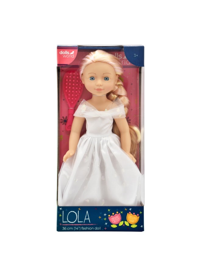 dolls world Lola 14 inch Fashion Doll With Moving Arms and Legs from Peterkin gift for kids of Age above 3 years  - Image 1