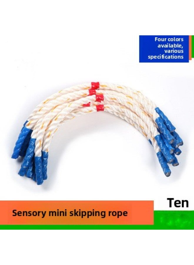 Sensory Mini Rope Kindergarten Gymnastics Small Rope Morning Exercise Special Children's Equipment Toys Small Short Rope-Color:60cm White 1.6cm Thick  - Image 3